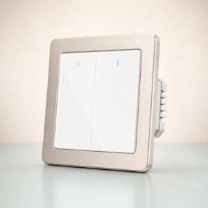 Metal Frame Smart Switch 2-Gang smart home product image for Home Sense