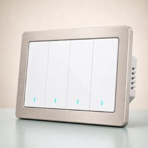 Metal Frame Smart Switch 4-Gang smart home product image for Home Sense