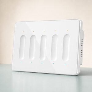 Concave Smart Light Switch 5-Gang smart home product image for Home Sense