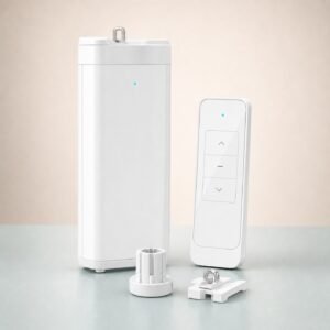 Curtain Systems category — Avera smart curtain motor with remote